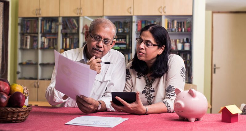 retired couple considering financial future