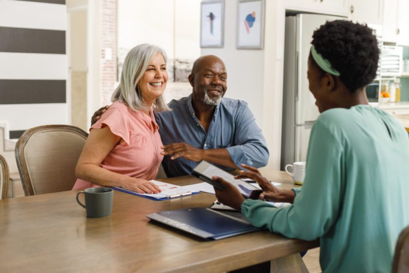 Retired couple with equity release