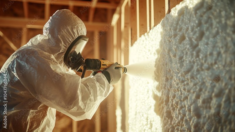 Equity release and spray foam